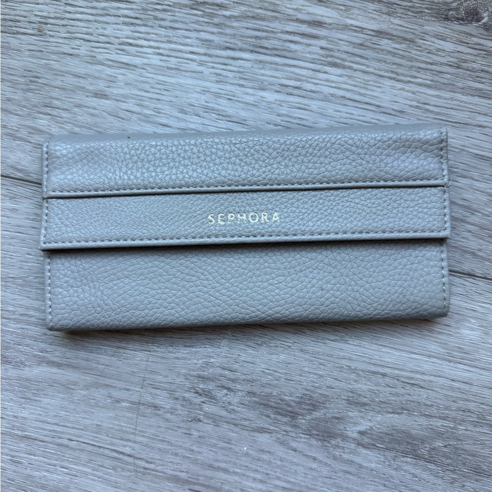 Sephora Light Gray makeup brush case